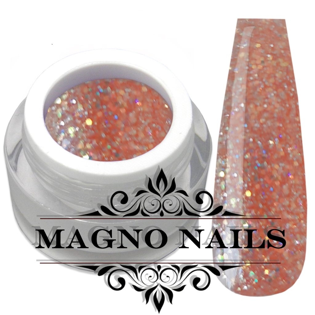 Farbgel Glitzer Gittergel Nude Beige